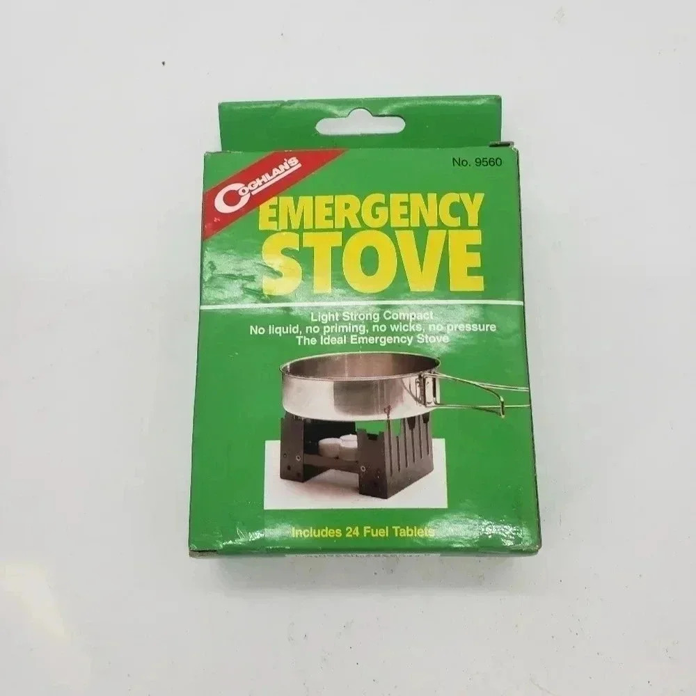 Coghlan's Emergency Stove & 24 Fuel Tablets, Camping Emergency Survival Camp Kit